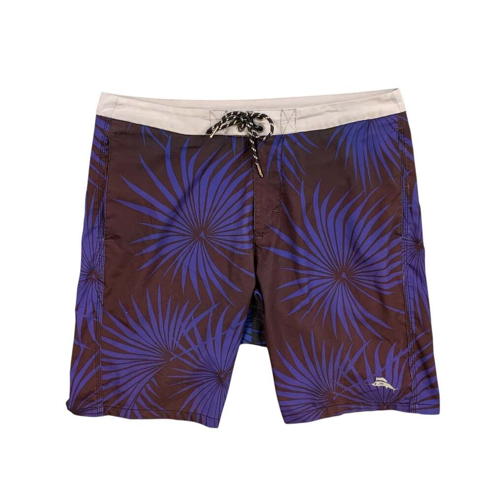 Tommy Bahama Board Shorts Mens 34 Naples Palm Print Swim Beach Recreational